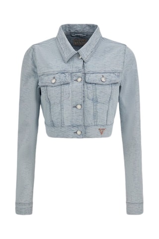 Veste courte en jean - Bleu clair