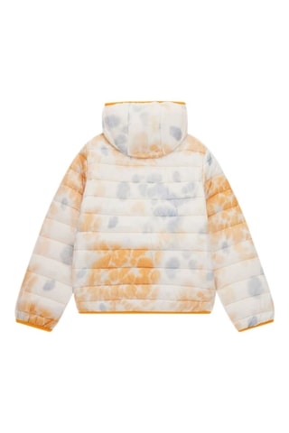 Veste à capuche - Orange et blanc