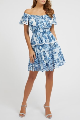 Top - Blanc et bleu