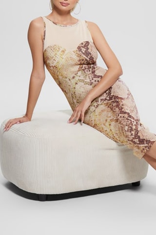Robe fourreau - Beige