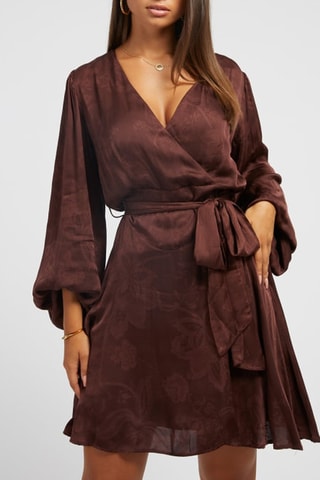 Robe portefeuille - Marron