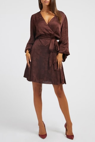 Robe portefeuille - Marron