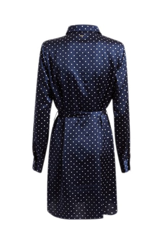 Robe chemise - Bleu marine et blanc