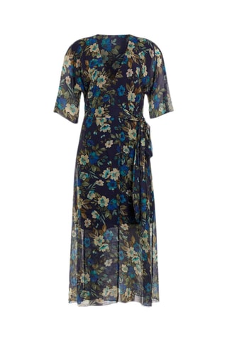 Robe portefeuille - Bleu