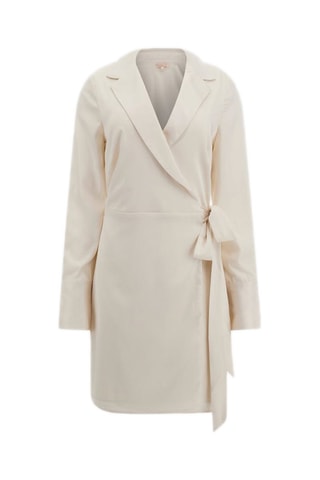 Robe portefeuille - Ecru