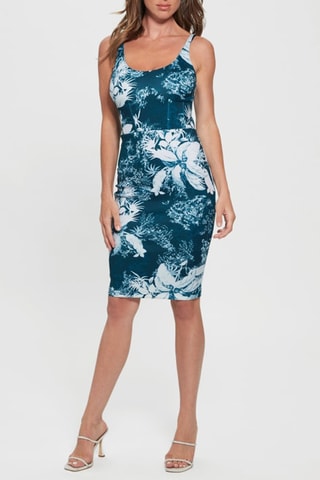 Robe fourreau - Bleu