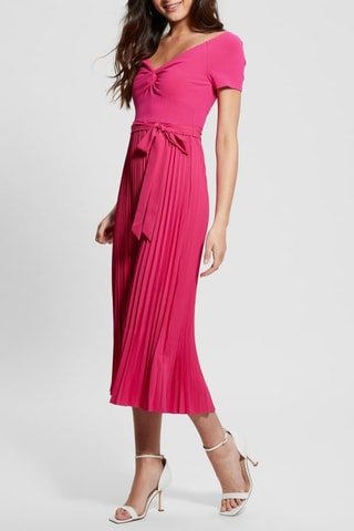 Robe plissée - Fuchsia