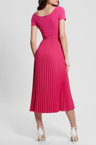 Robe plissée - Fuchsia
