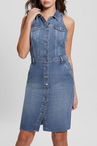 Robe chemise en jean - Bleu clair
