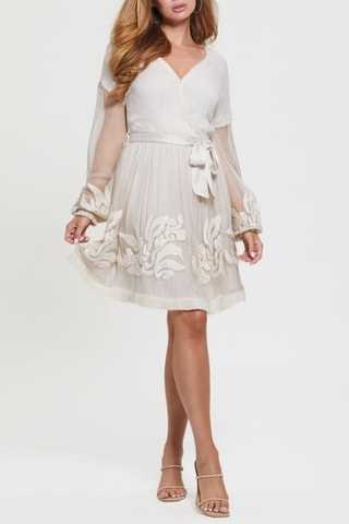 Robe patineuse en soie - Blanc