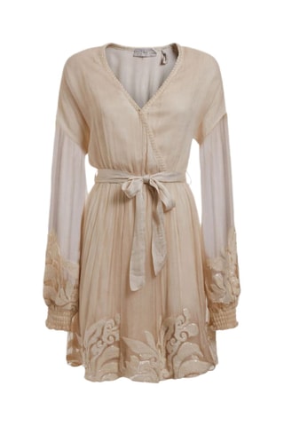 Robe patineuse en soie - Blanc