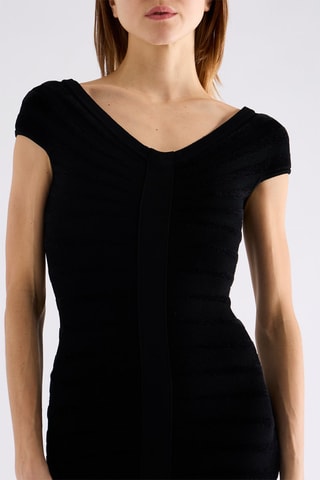 Robe fourreau - Noir