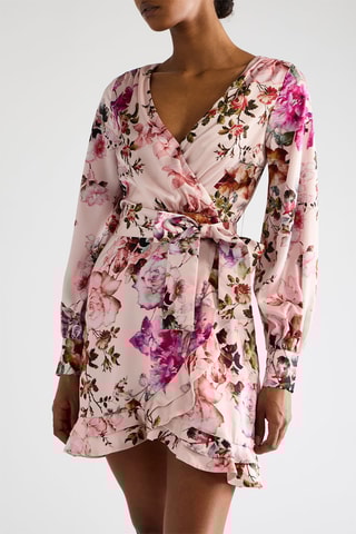 Robe portefeuille - Rose