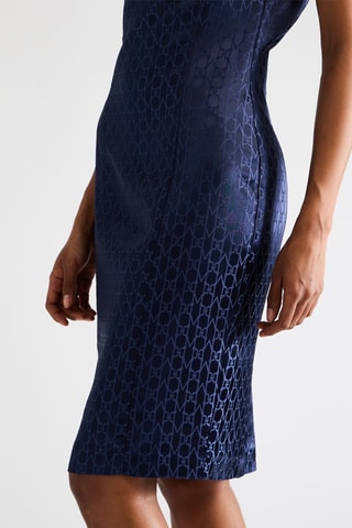 Robe fourreau - Bleu marine