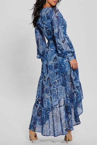 Robe portefeuille - Bleu
