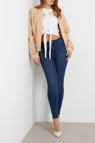 Bomber en lin - Beige