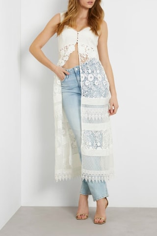 Kimono en dentelle - Blanc