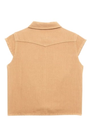 Chemisier regular en lin - Beige