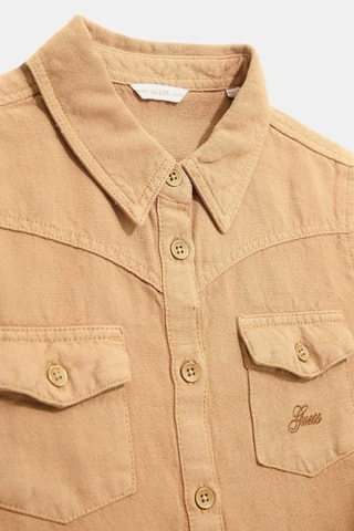 Chemisier regular en lin - Beige
