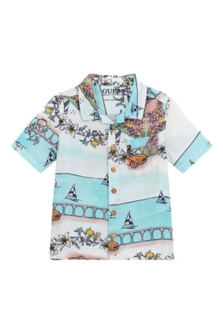 Chemise - Ciel et blanc