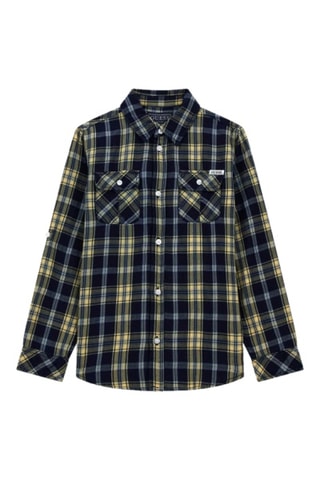 Chemise - Bleu marine et jaune