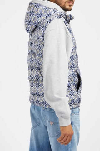 Doudoune sans manches à capuche Puffa - Bleu