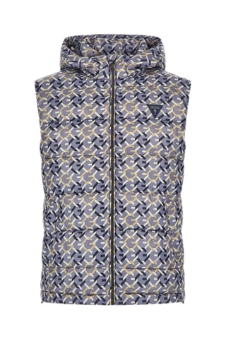 Doudoune sans manches à capuche Puffa - Bleu