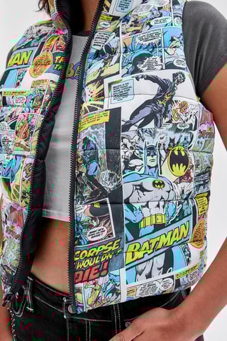 Doudoune réversible sans manches Batman La Ligue des Justiciers DC Comics - Noir