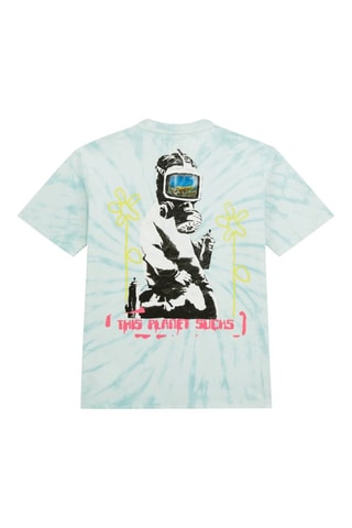 T-shirt Tie and dye - Bleu et rose