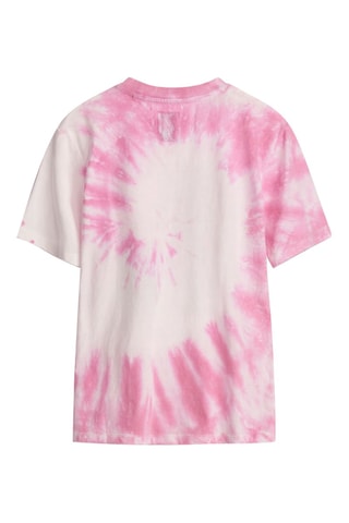 T-shirt Tie and dye - Rose et blanc