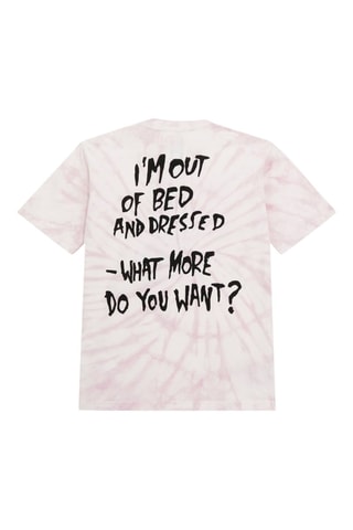 T-shirt Tie and dye - Rose et blanc