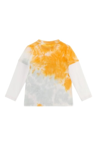 T-shirt tie and dye - Orange et blanc