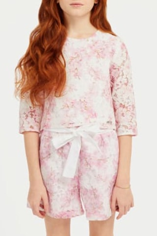 Blouse en dentelle - Rose