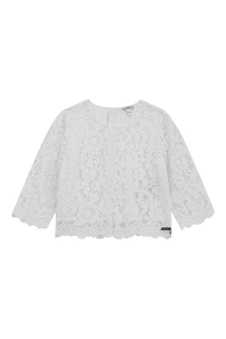 Blouse en dentelle - Blanc