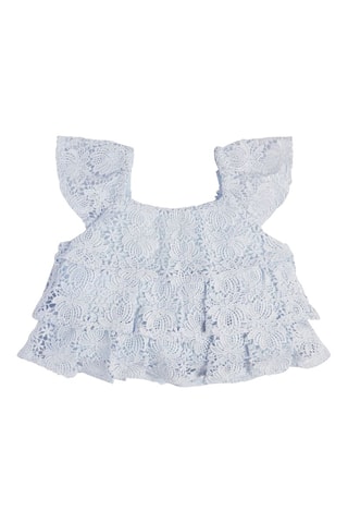 Blouse en dentelle - Ciel