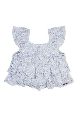 Blouse en dentelle - Ciel