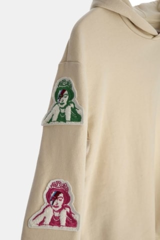 Sweat à capuche Reine Elisabeth II - Beige