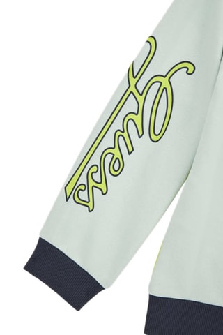 Sweat à capuche - Bleu et jaune