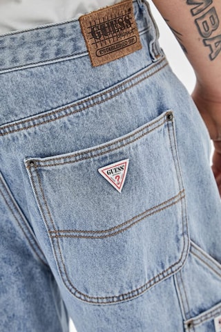 Short cargo en jean - Bleu clair