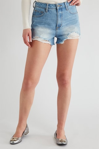 Short en jean - Bleu
