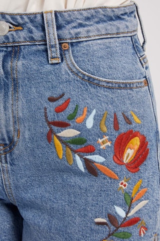 Short en jean - Bleu