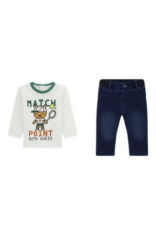 T-shirt et jean - Blanc et bleu