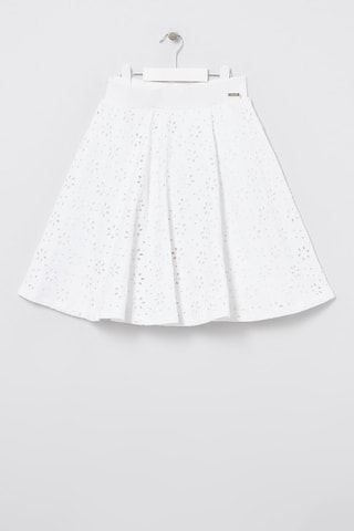 Jupe en broderie anglaise - Blanc