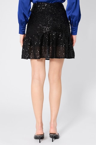 Minijupe taille haute - Noir