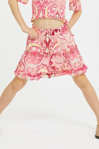 Jupe Ruffled - Rose
