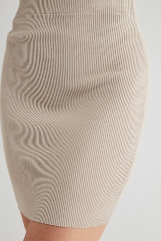 Jupe droite - Taupe