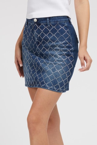 Jupe regular en jean - Bleu marine