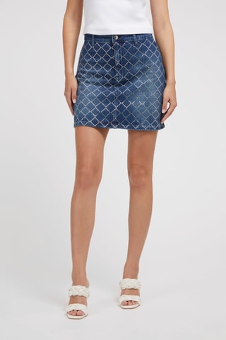 Jupe regular en jean - Bleu marine