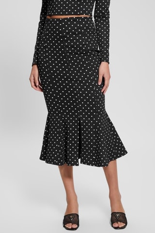 Jupe plissée taille haute - Noir