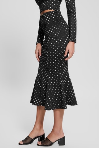 Jupe plissée taille haute - Noir